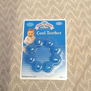 🍼Baby Silicone Circle Teether w Fruit Shaped Grips (Blue) 💙